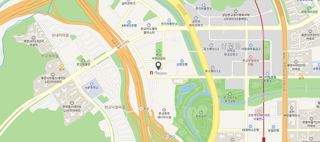 경기도 성남시 분당구 대왕판교로 645번길 36 NS홈쇼핑 빌딩 지도 이미지