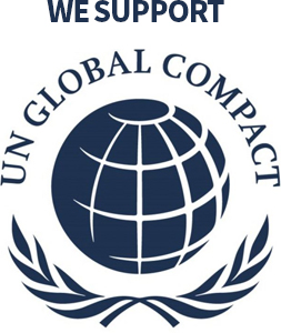 we support - UN Global Compact 로고